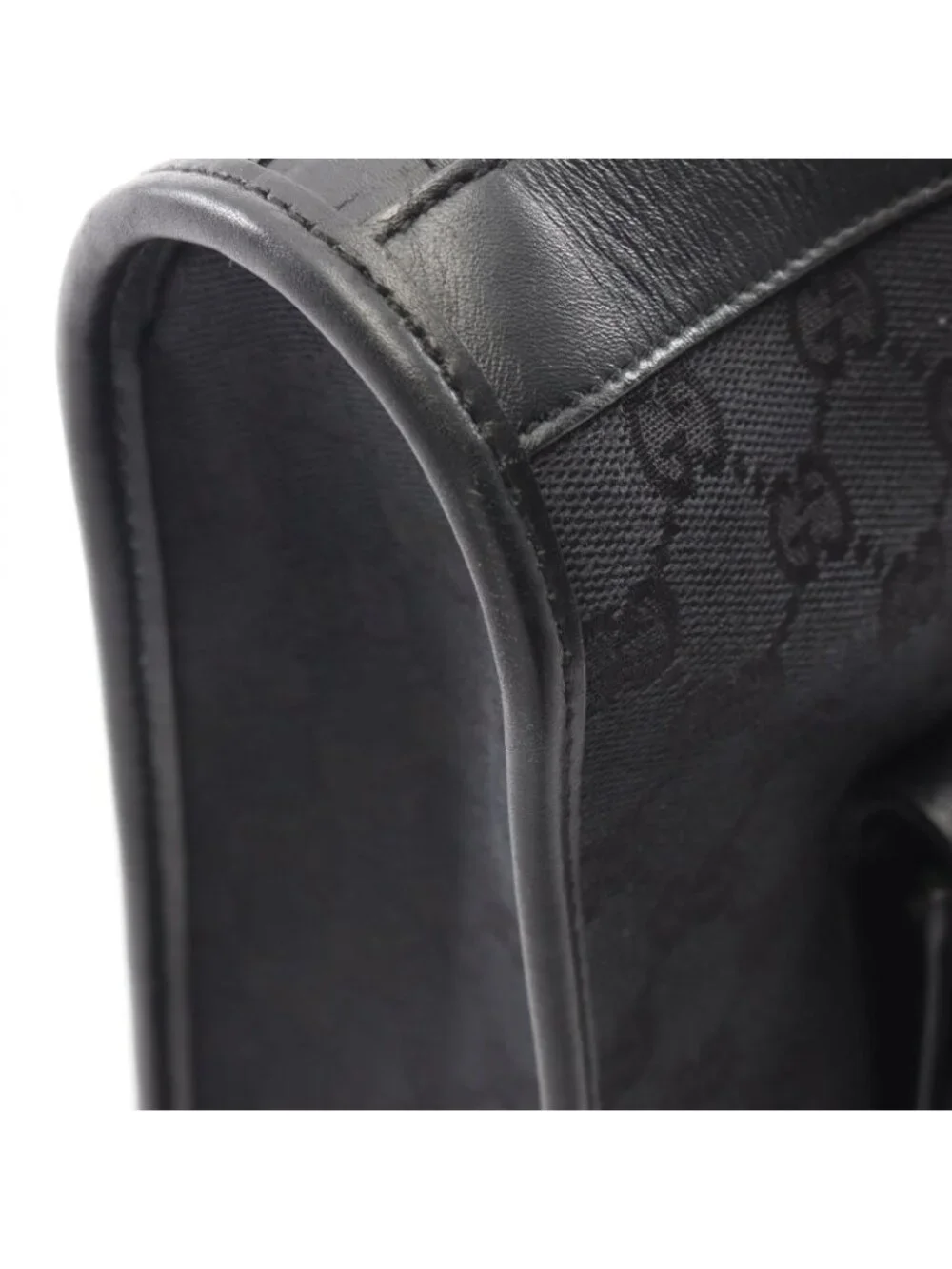 Gucci Handbag GG Canvas 000 Black Tote Bag